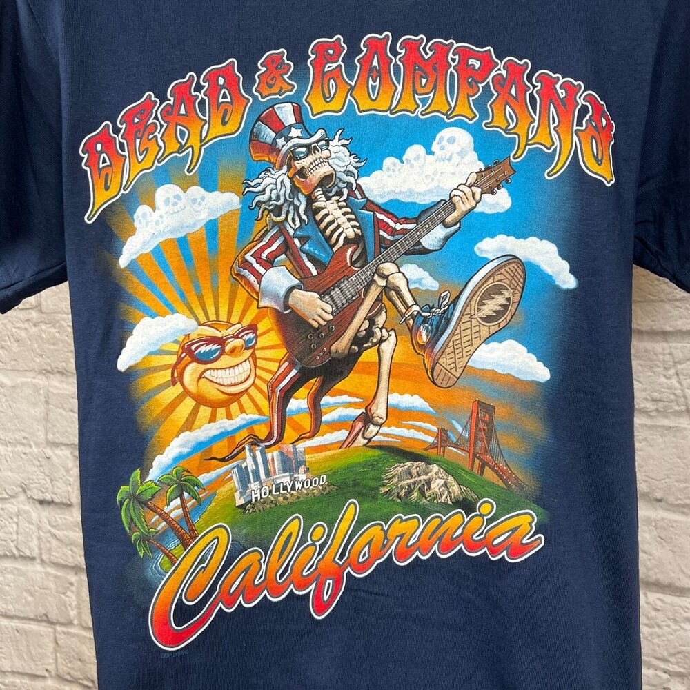 Grateful Dead & Company Men's Small T-Shirt High Steppin Over Cali 2016 Tour